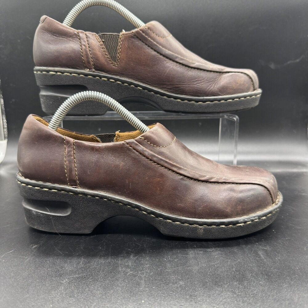 Eastland Women's Tracie Slip on Clogs Shoes Size 10M 3019-02 Casual Leather GUC